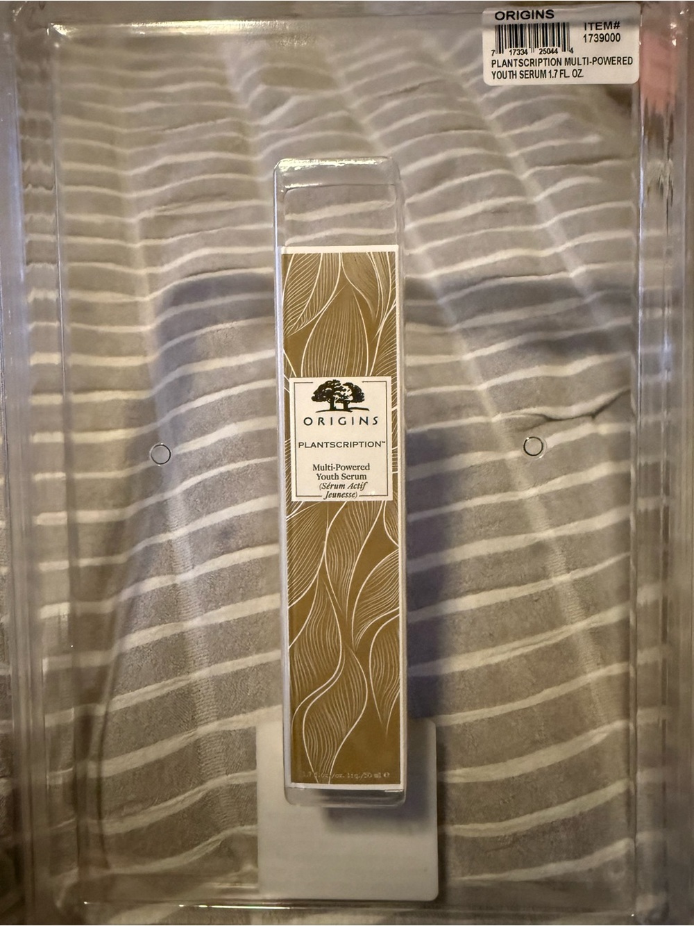 Origins Plantscription Serum in Gold and White Packaging